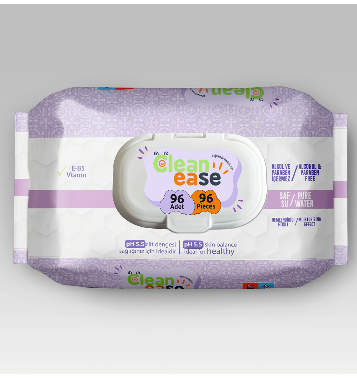 CLEAN EASE Islak Mendil 1 Paket 90 Yapraklı